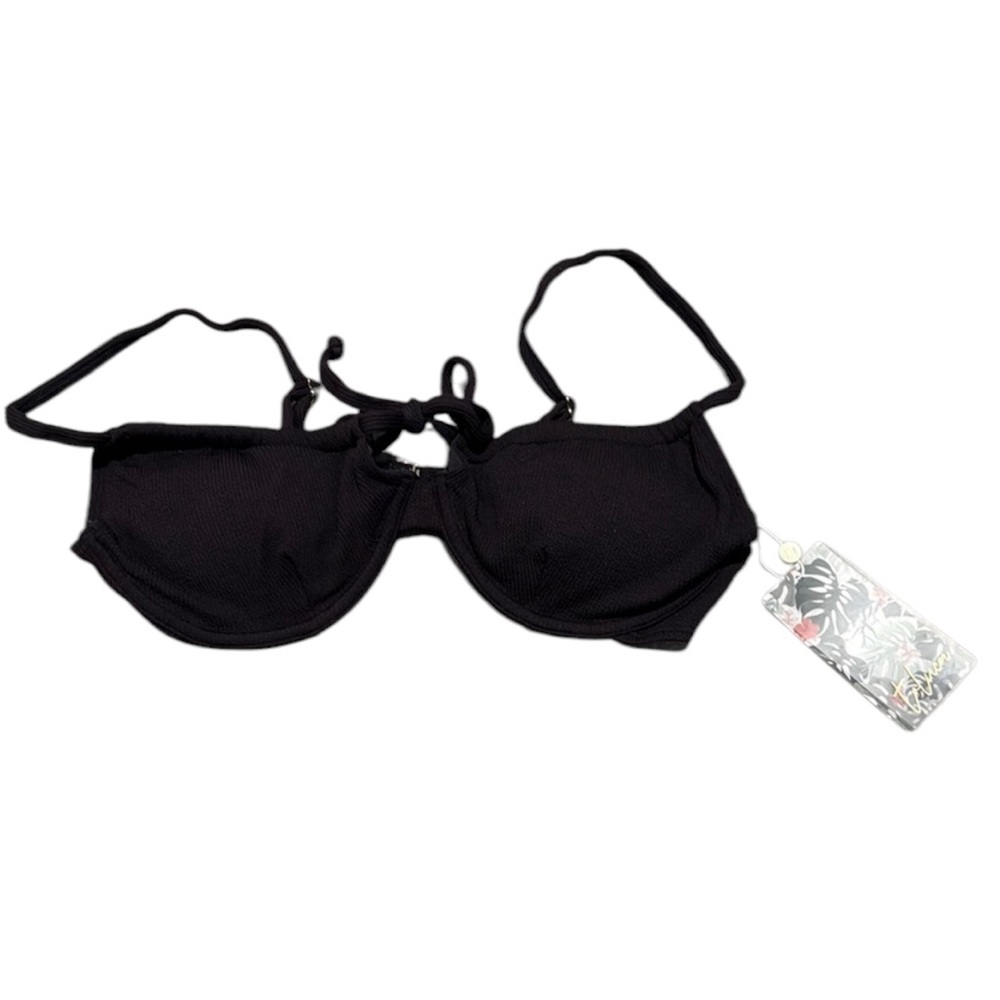 47. Toluca Swim Black Bikini Top